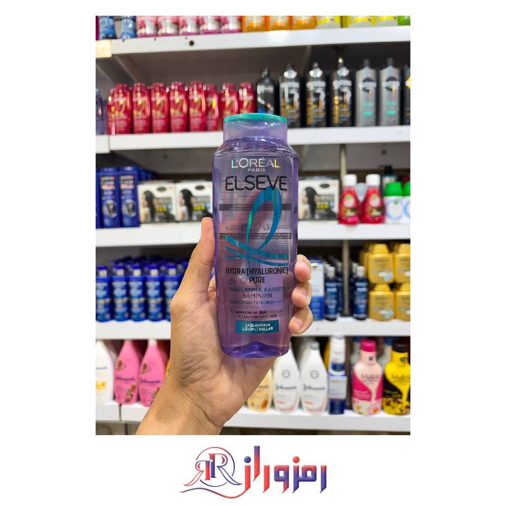 شامپو لورآل السیو Hydra Pure پاک‌کننده پوست سر چرب و آبرسان مو 300 میل